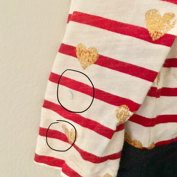 Baby Gap Long Sleeve Heart Dress - Picture 3 of 3